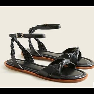 NWT J. Crew Sorrento Leather Sandals, Size 12